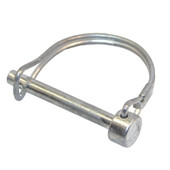 T-H MARINE BE-TR-59401-DP COUPLER SAFETY PIN ROUND SHAPE Round Shape; 1/4 Inch Diameter; 1-3/4 Inch Length; Zinc Plated; Corrosion Resistant; Steel; 1-1/2 Inch Clearance