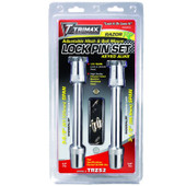 TRIMAX TRZ52 TRIMAX RAZOR RP KEYED Barbell Type; 1/2 Inch Diameter/ 5/8 Inch Diameter; 3-5/8 Inch Span/ 3-1/2 Inch Span; Used With Razor ?äó RP Adjustable Hitches; With Keyed Alike Lock; With Dust Cover; Set Of 2