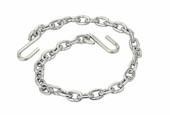 SEA DOG 752010-1 ZINC PLATED STEEL TRAILER CHAI Class 2; 3500 Pound; 42-1/2 Inch Length; 1/4 Inch Chain Link; Zinc Plated Steel; Single; With S-Hooks
