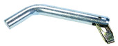 JR PRODUCTS 01034 5/8' PERMANENT HITCH PIN Bent Pin; 5/8 Inch Diameter; 2-5/8 Inch Usable Length; For Use With Class I/ II/ III Style Hitches; Chrome Plated; Steel; With Spring Loaded Swivel Security Clip