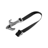 CAMCO 42735 AWNING TOWEL HOOK Hook; Use To Hang Wet Towel/ Swimsuit Outside; Mounts In Awning Track Or Around Awning Roller Tube; Plastic Hook And Webbing Strap; With 2 Hooks/ Rust Resistant Grommets For Reinforced Corners