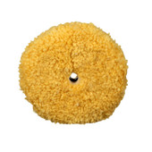 3M 05754 WOOL POLISHING PAD Use To Remove Compound Swirl Marks On Automotive Paint And Gelcoat; Wool; Yellow; More Aggressive; 9 Inch Diameter; Quick Connect Type Attachment; Pack Of 6
