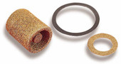 HOLLEY 162-500 162-500 BRASS FILTERS Brass Element; Brass; With Gasket; For Use With Rochester Quadra Jet Carburetors and Holley Four Barrel Carburetors with Center Hung Float Bowls
