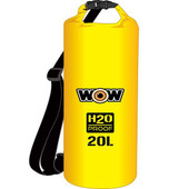 WOW SPORTS 18-5080Y H2O PROOF 20L DRYBAG YELLOW Backpack Style; 20 Liter Capacity; 1 Large Buckle Locked Compartment; With Adjustable Shoulder Strap; Waterproof; Black WOW Logo; Yellow; PVC Tarpaulin WOW SPORTS 18-5080Y H2O PROOF 20L DRYBAG YELLOW Backpack Style; 20 Liter Capacity; 1 Large Buckle Locked Compartment; With Adjustable Shoulder Strap; Waterproof; Black WOW Logo; Yellow; PVC Tarpaulin