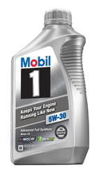 MOBIL 124315 MOBIL 1   5W-30 - 6X1QT. SAE 5W-30; Synthetic; 1 Quart Bottle; Single