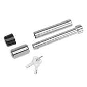 DRAW TITE 63260 RECEIVER LOCK  5/8' FOR 3' SQ. CLAS Barbell Style; Locking; 5/8 Inch Diameter; Fits Class V Hitches; 4 Inch Span