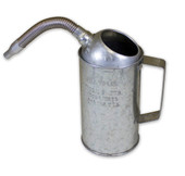 WIRTHCO 94486 SILVER 2 QT  GAL MEASURE CAN 2 Quart Measuring Capacity; Silver; Galvanized Steel; With Flexible Spout