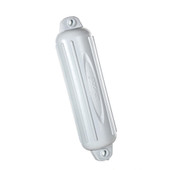 ATTWOOD MARI 9356D1 FENDER 6 X 24 PDQ Ribbed; Cylinder; 6 Inch Diameter x 24 Inch Length; White; Polymeric; Single