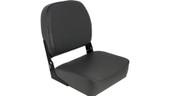 SPRINGFIELD 1040624 ECONOMY COACH CHARCOAL Passenger Seat; High Back Seat; Non-Adjustable; Foldable; 16 Inch Length x 15-1/2 Inch Width x 19 Inch Height; Charcoal; Injection Molded Plastic Seat With Foam Cushion; Without Headrest; With Strap