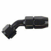 SPEEDFX 510845BK -8AN X 45  BLK HOSE END Full Swivel; -8AN; 45 Degree; Anodized; Black; Aluminum; Single