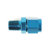 SPEEDFX 560651 -6ANX1/4 NPT BL ST SW TO ML PIPE CP Straight; -6AN x 1/4 Inch NPTF; Anodized; Blue