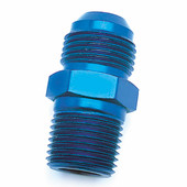 SPEEDFX 561086 -10AN X1/2NPTF BLU ST FL TO PIPE AD Straight; -10AN x 1/2 NPTF; Blue; Anodized Aluminum; Single