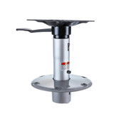 ATTWOOD MARI 23809-7 KIT-BASE/POST STMT 9'AND Extension Post; 9 Inch Height; 2-3/8 Inch Diameter Post; Satin; Aluminum; ABYC Code - AO; With 360 Degree Swivel Seat Mount/ Removable Extension Post And 9 Inch Base; Aftermarket Packaging