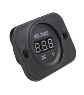 WIRTHCO 20600 DC DIGITAL VOLTAGE METER Digital Display; 6-30 DC Volts; Illuminated Red Read-Out; With Panel and Hardware