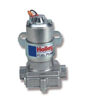 HOLLEY 12-812-1 BLUE PUMP W/O REGULATOR 110 GPH Free Flow and 95 GPH at 7 PSI; 14 PSI Maximum Pressure; Without Regulator; 3/8 Inch NPT Inlet/Outlet; 12 Volts; Rotor/Vane