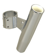 C.E. SMITH 53735 ALUM CLAMP ON ROD HOLDER Use To Hold Fishing Rod; Clamp-On; Cradle Type Hold; Anodized; Aluminum; Style Vertical; Fits Rails 1.9 Inch Outer Diameter