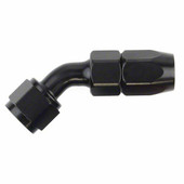 SPEEDFX 510445BK -4AN X 45  BLK HOSE END Full Swivel; -4AN; 45 Degree; Anodized; Black; Aluminum; Single