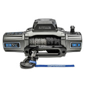 SUPERWINCH 1710201 10 000 LBS.  12 VDC  3/8 IN X 80 FT Vehicle Mounted; Vehicle Recovery; 12 Volt Electric; 10000 Pound Line Pull Capacity; 80 Foot Synthetic Rope; Hawse Fairlead; Wired Remote; 3-Stage Planetary Gear