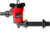 JOHNSON PUMP 38103 CARTRIDGE AERATOR PUMP 1000 GPH 12V Cartridge Aerator Pump; 1000 Gallon Per Hour; 3/4 Inch Hose Size; 12 Volt; Thermoplastic Body/ Lip Seal/ Stainless Steel Shaft; Meets International Standard And ISO 8849; With 90 Degree Elbow