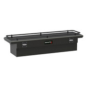 TRAILFX 120693CR LOCK 69 LO PRO RAIL BLK Crossover Low Profile; Single Lid; Diamond Tread; Matte Black; Aluminum; 19-1/4 Inch Length x 69 Inch Width x 13-1/2 Inch Height; With Rail On Lid