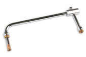 HOLLEY 34-150 34-150 FUEL LINE For Use With Holley 4150/4150 HP Model Carburetors With 5/8 Inch-18 Inverted Flare Fuel Fittings; Dual Feed With Single Carburetor; 9-1/4 Inch Center-to-Center Length; Chrome