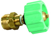 JR PRODUCTS 07-30275 QUICK CONNECT TAILPIECE 1-5/16 Inch Female ACME Quick Connect x 1 Inch - 20 Cylinder Thread; 200000 BTU; Green Quick Connect Handle