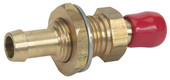 MOELLER 033210-10 STRAIGHT 3/8' BRS BULKHEAD FIT Connector; 3/8 Inch Barb; Brass; Straight Bulkhead