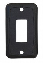 VALTERRA LLC DG115VP SINGLE SWITCH WALL PLATE Single Opening; 1.16 Inch Width x 2.74 Inch Height; Black; 1 Per Card