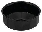 PERFORM TOOL W54117 FILTER CAP WRENCH Fits Multiple Brands Of Oil Filters; Cap Type; 65 Millimeter Size; 3/8 Inch Drive; Black; Steel; 14 Flutes
