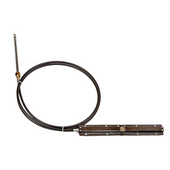 UFLEX USA M86X12 UNIVERSAL RACK&PIN. STR CABLE Fits Universal Steering Helm; Rack And Pinion Design; 12 Feet Length; Black; Stainless Steel Output End Fitting; 7.9 Inch Minimum Bend Radius