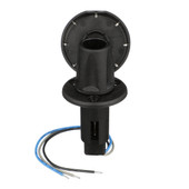 ATTWOOD MARI 910R3PSB-7 ASM-RND BASE  OM  BK 3PIN For Use With NV6LC2 And 5095 Series Bi-Color Lights; 3 Pins; Round; 2.23 Inch Diameter; Black; Over Mold Stainless Steel; Aftermarket Packaging