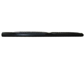 TRAILFX A1503B 4' OVAL STRAIGHT SIDE BAR With Step Pads; 4 Inch Oval Straight; Powder Coated; Black; Mild Steel; With Welded End Caps; Rocker Panel Mount