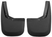 HUSKYLINER 57801 M.G.REAR SIERRA WO/F07-08 Direct-Fit; Set of 2; Contoured; Without Logo; Black; Thermoplastic; Screw On