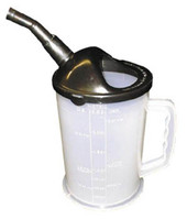WIRTHCO 94026 2.5-QT MEASURER W/SPOUT 155 Ounce Measuring; 7 Inch Diameter; 8-1/4 Inch Height; White/ Black; Polypropylene