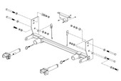 ROADMASTER 521456-5 BASE PLATE Removable Tabs; With Safety Cable Hooks; With Brackets/ Base Plates/ Quick Disconnects And Mounting Hardware; Fits Wranglers Factory Steel Bumper Equipped With Warn Winch VR EVO 10-S Winch - 103253