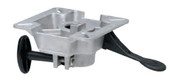 ATTWOOD MARI 818441-3 ABYC LAKESPORT SEAT MOUNT For Use With 2-3/8 Inch Diameter Posts; 3 Degree Tilt Angle; Aluminum; ABYC Code - AO; With Friction Control And Swivel; Aftermarket Packaging