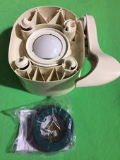 THETFORD 42136 KIT BASE ASSY LO BONE STL For Thetford Aqua Magic ?« Style II Low Profile Toilets; Bone