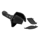 K&N FILTER 30-2553TTK PERFORMANCE AIR INTAKE SYSTEM Black Aluminum Tube; Black Filter; With Heat Shield