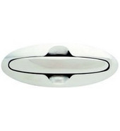 ATTWOOD MARI 66524-1 FLUSH CLEAT ASSY 8' STUDD For Mooring And Anchoring Applications; Pull-Up; 8 Inch Length; Silver; Stainless Steel; Stud Mount; With Fasteners And Backing Plate; Single