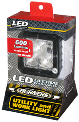 OPTRONICS TLL152FSL LED MINI REC; 3 LED Flood Beam; Pedestal Mount; 325 Lumen; 1.5 Amp At 12.8 Volt DC; LED; Clear; Polycarbonate Lens And Housing
