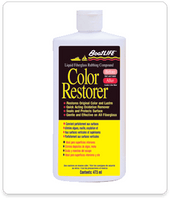 LIFE INDUST. 1116 FIBERGLASS COLOR RESTORER 16 FL.OZ. Use To Remove Oxidation/ Chalking/ Fading From Fiber Glass And Seals/ Protects And Prepares Surface For Waxing; Liquid; 16 Ounce Can; Single
