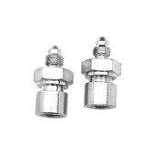 SPEEDFX 5444007 -3AN FLTO7/16'-24 IF FM/NPT STL AD Inverted Flare Female Adapter; -3AN x 7/16 Inch-24 Thread; Chrome Plated; Steel; Single