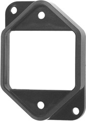 BLUE SEA 7098-BSS BEZEL MOUNTING ADAPTER-PANEL BREAKE For 285 Series/ 185 Series Panel Mount Circuit Breakers; Bezel Mount; 2.44 Inch Width x 3.31 Inch Height; Black; Single