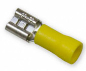 WIRTHCO 80827 VINYL QUICK DISCONNECT 1/4 Inch Vinyl Insulated Female Quick Disconnect; 12-10 Gauge Wire; Pack Of 25
