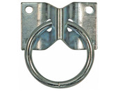 BUYERS PROD B33 ROPE RING W/INTEGAL BRACK 2 Inch Inside Diameter Ring With Integral Bracket; 400 Pound Working Load Limit/ 1200 Pound Breaking Strength; Zinc Plated; Raw; With Mounting Bracket; Single