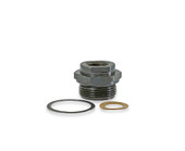 HOLLEY 26-27 26-27 FITTING 9/16 Inch-24 Male Thread to 1/2 Inch-20 Female Thread; Natural; Brass; Single