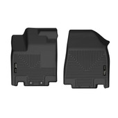 HUSKYLINER 51341 X-ACT FRONT FLOOR LINER Molded Fit; Raised Ridge; Black; Thermoplastic Elastomer; 2 Piece