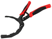 PERFORM TOOL W54315 ANGLED ADJUSTING FILTER PLIERS 30 Degree Offset Angled Self-Adjusting; 2 to 2-1/2 Inch Capacity; Non-Reversible; With Automatic Return; Steel With Comfortable Molded Grips