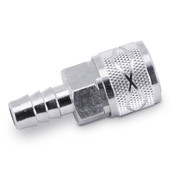 SIERRAMARINE 18-8062 FUEL CONNECTOR Quick Connector; 3/8 Inch; Hose Barb; Straight; Silver; Brass; Single; Fits Suzuki Outboard Engines