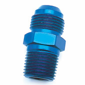SPEEDFX 560616 -6AN X1/8NPTF BLU ST FL TO PIPE ADP Straight; -6AN x 1/8 NPTF; Blue; Anodized Aluminum; Single